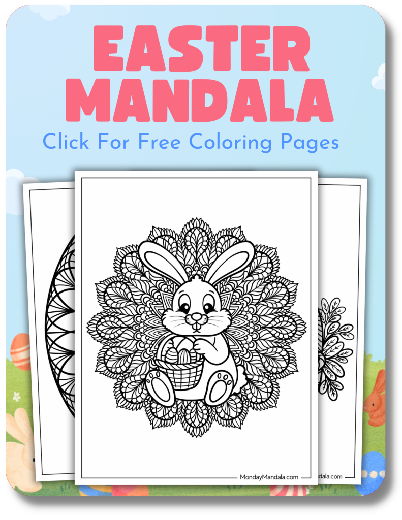 Easter Mandala Coloring Pages for Easter