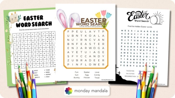 Easter Word Search Featured Image