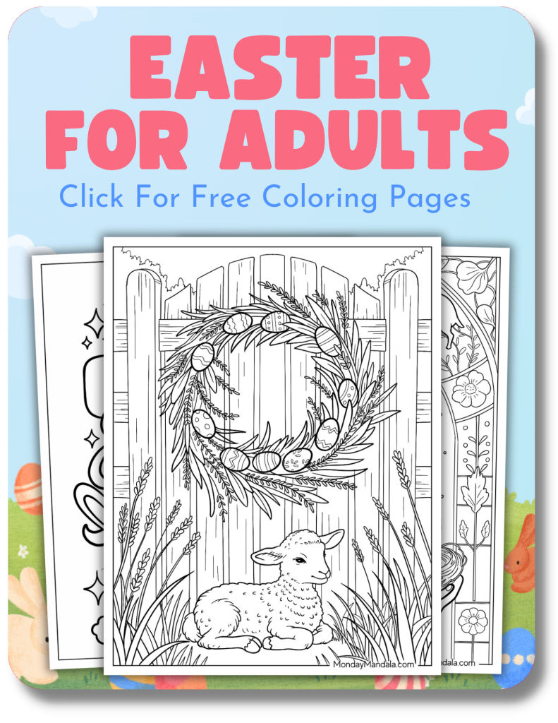 Easter for Adults Coloring Pages for Easter
