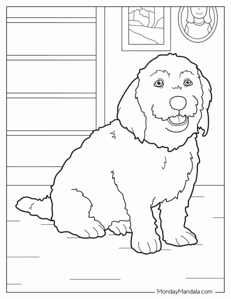 97 Dog Coloring Pages (Free PDF Printables)