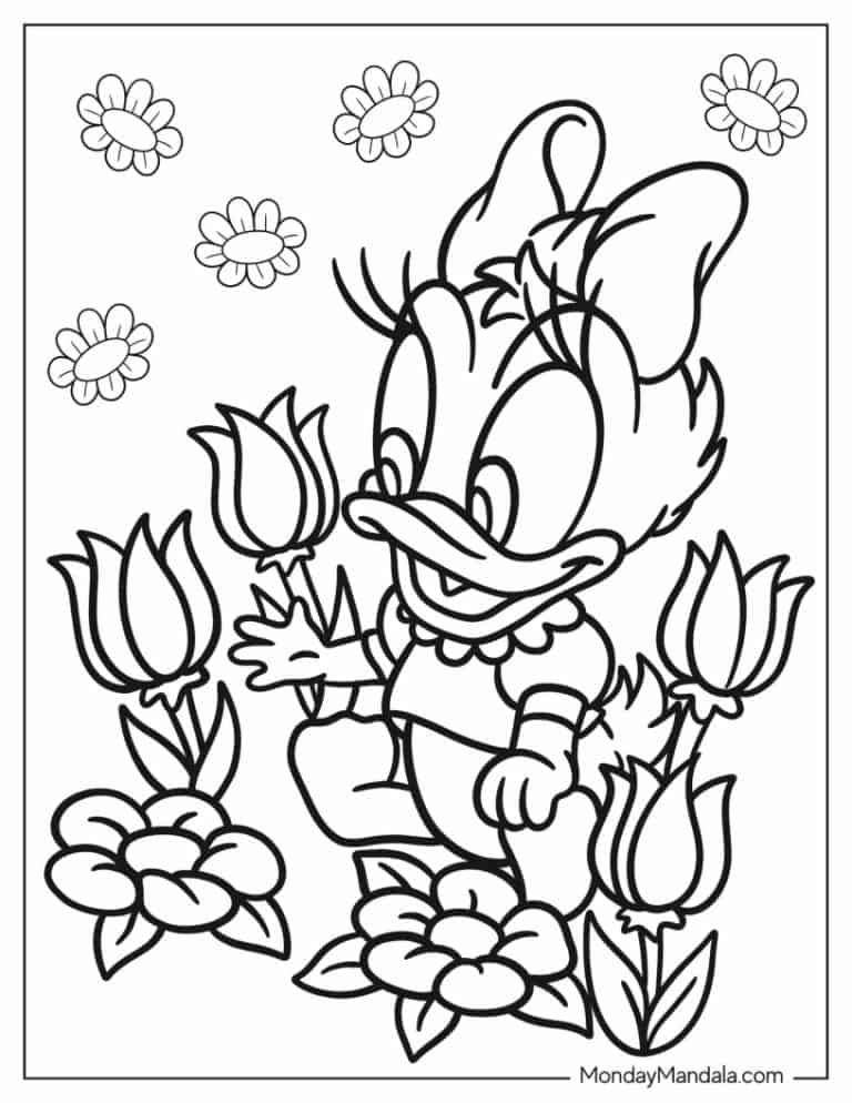 18 Daisy Duck Coloring Pages (Free PDF Printables)