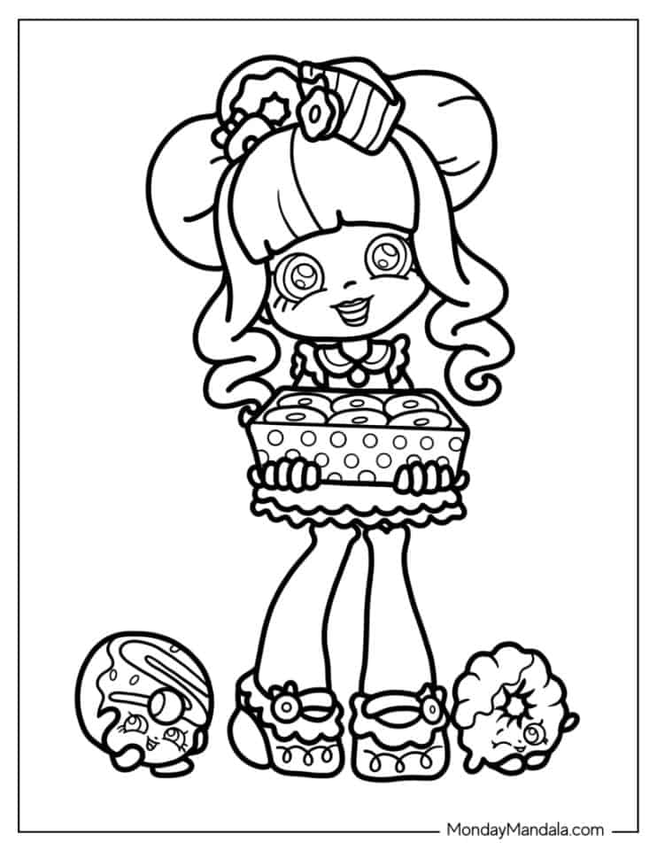 66 Shopkins Coloring Pages (Free PDF Printables)