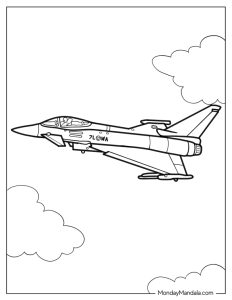 20 Jet Coloring Pages (Free PDF Printables)