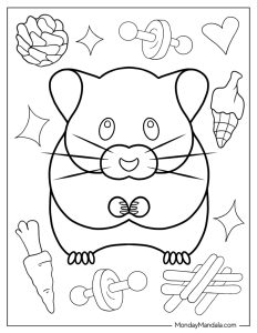 35 Hamster Coloring Pages (Free PDF Printables)