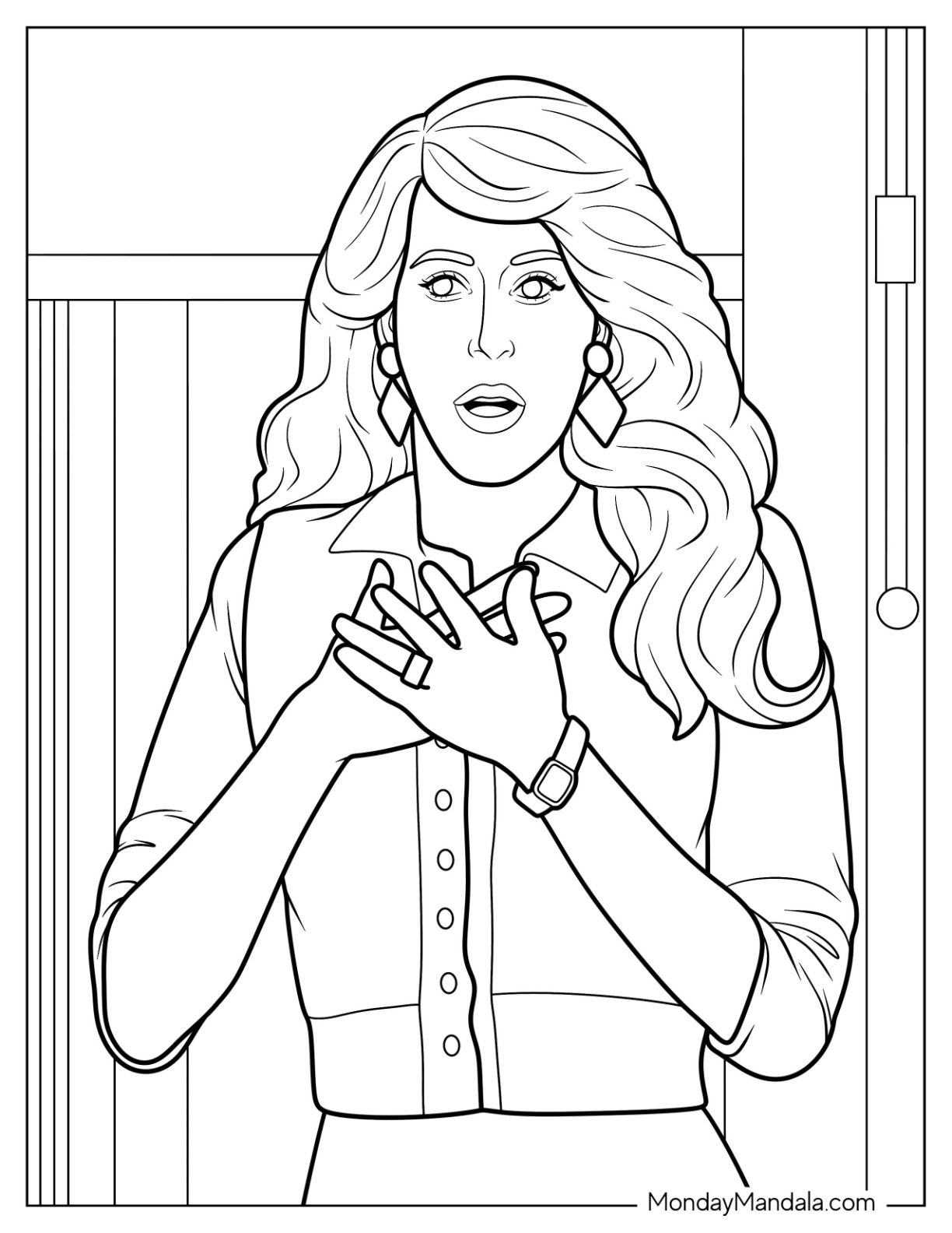Friends TV Show Coloring Pages Free PDF Printables 