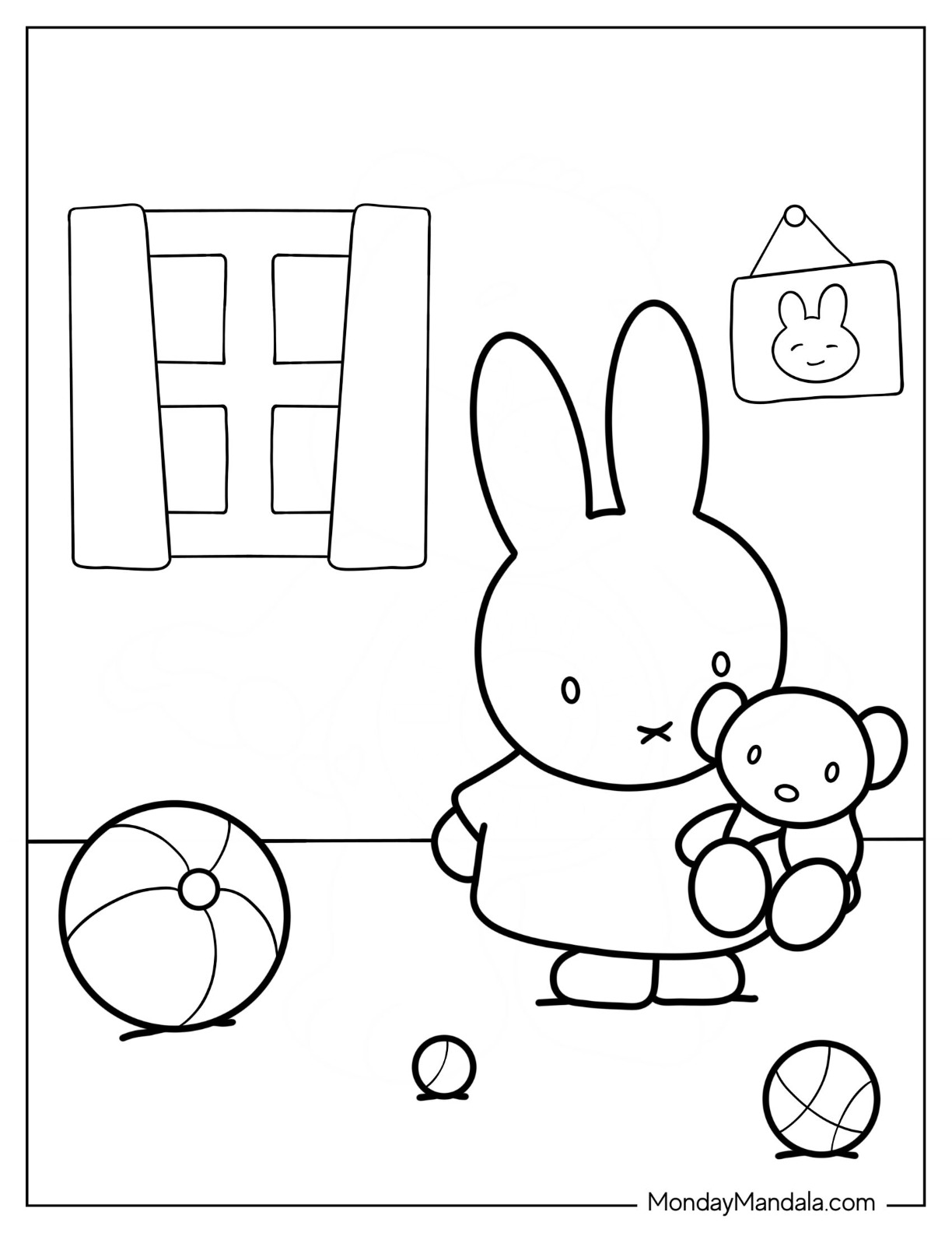20 Miffy Coloring Pages Free PDF Printables 