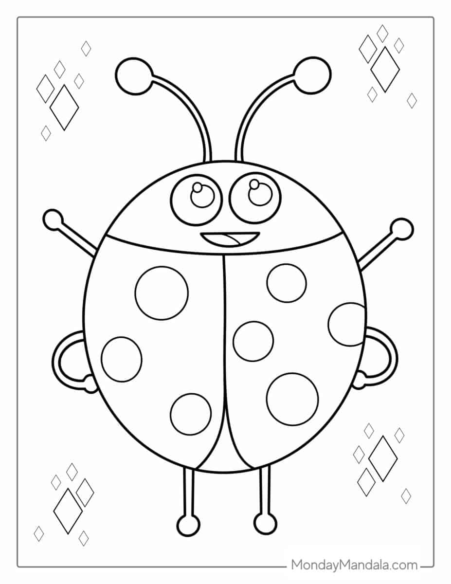 20 Ladybug Coloring Pages (Free PDF Printables)