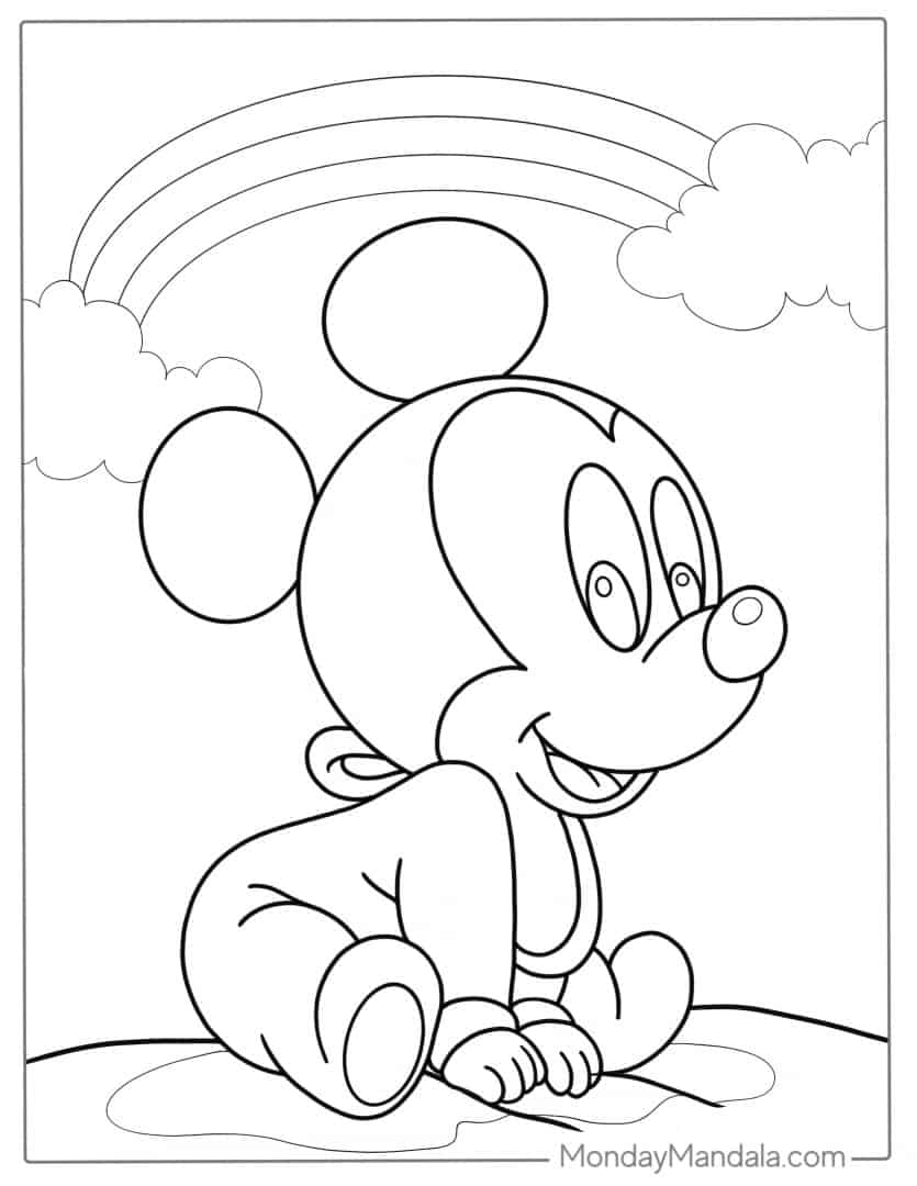 32 Mickey Mouse Coloring Pages (Free PDF Printables)