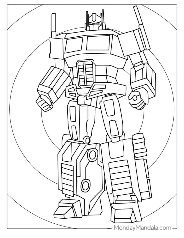 50 Transformers Coloring Pages (Free PDF Printables)