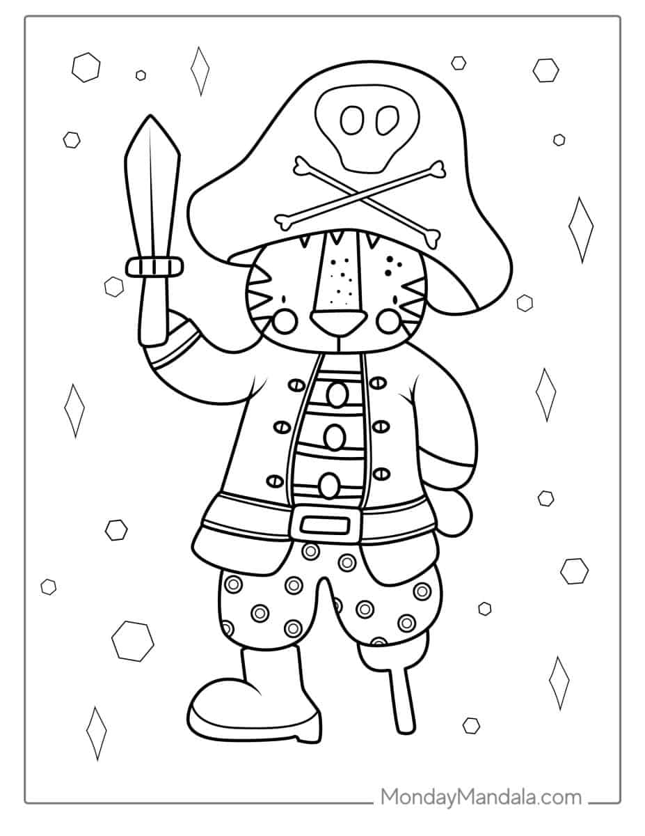28 Pirate Coloring Pages (Free PDF Printables)