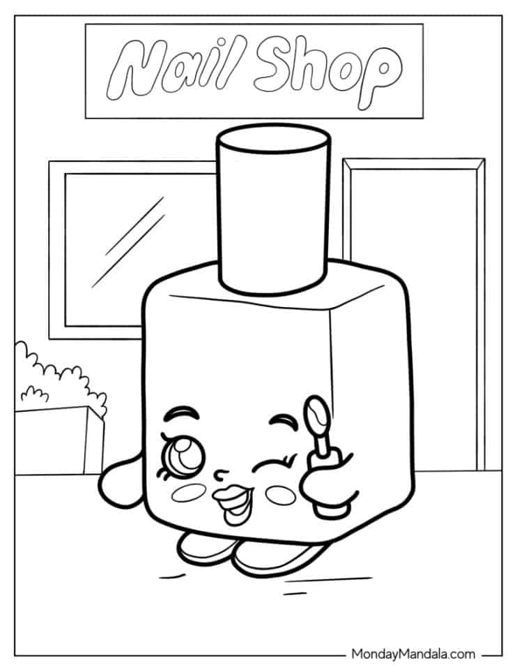 66 Shopkins Coloring Pages (Free PDF Printables)