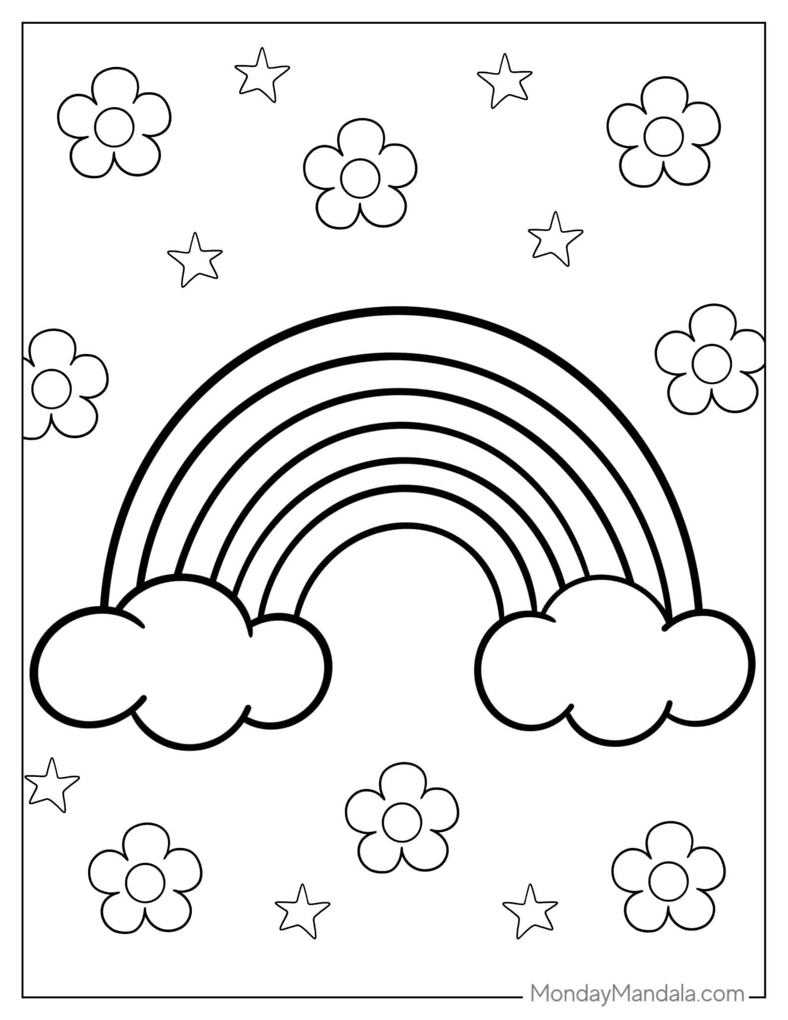 39 Rainbow Coloring Pages Free PDF Printables 39 Rainbow Coloring Pages Free PDF Printables