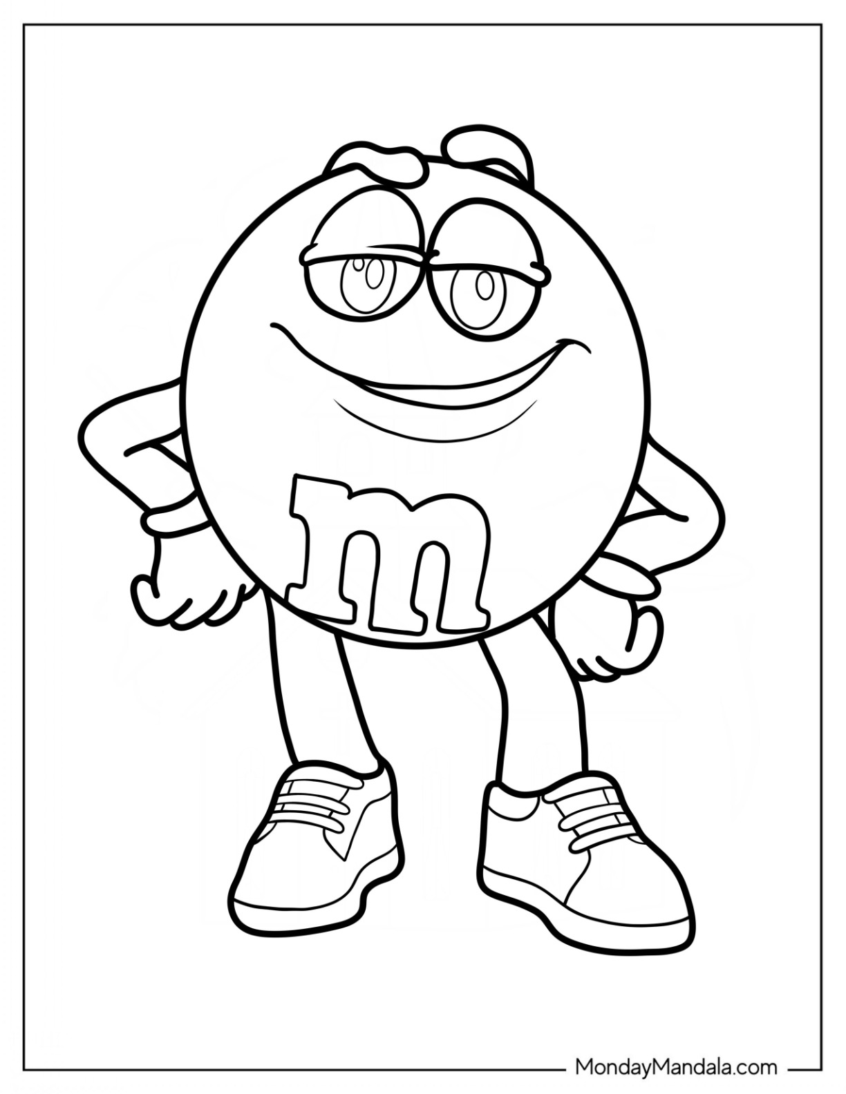 M m Coloring Sheet