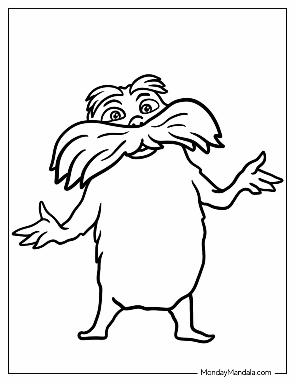 Lorax Coloring Pages