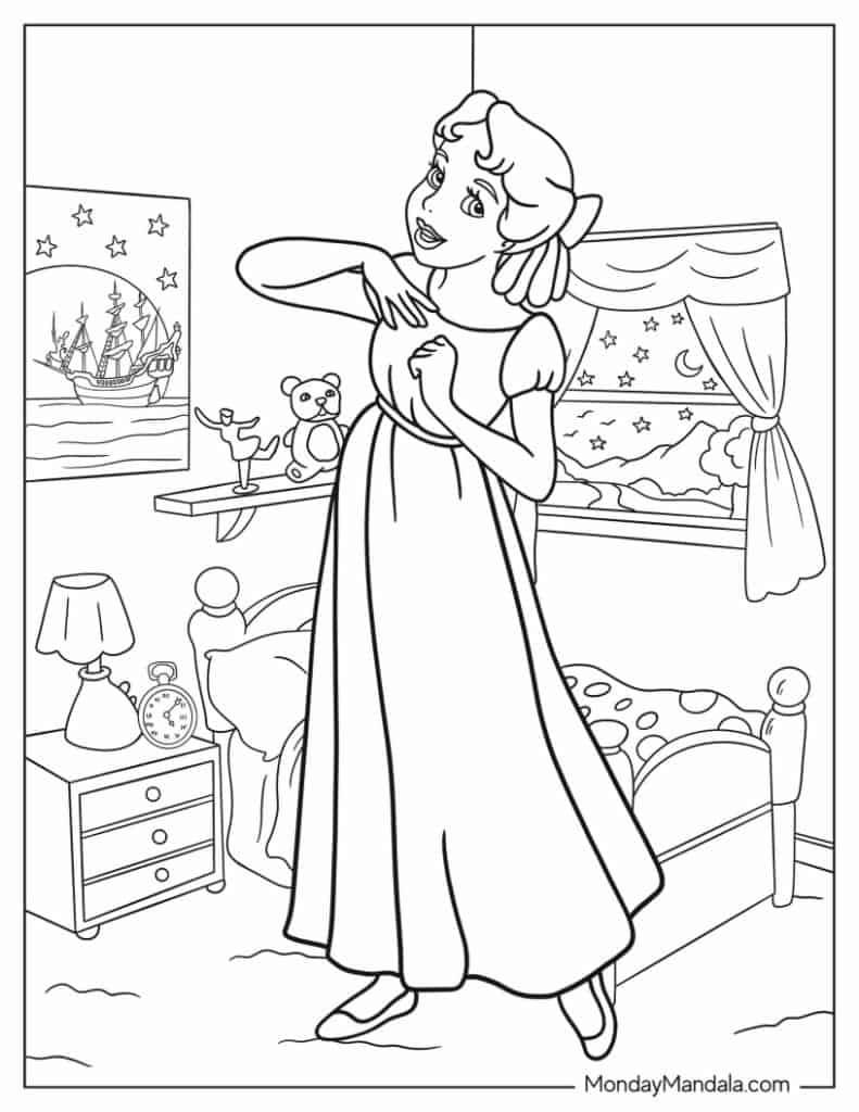 Disney Peter Pan Coloring Pages Disney Peter Pan Coloring Pages