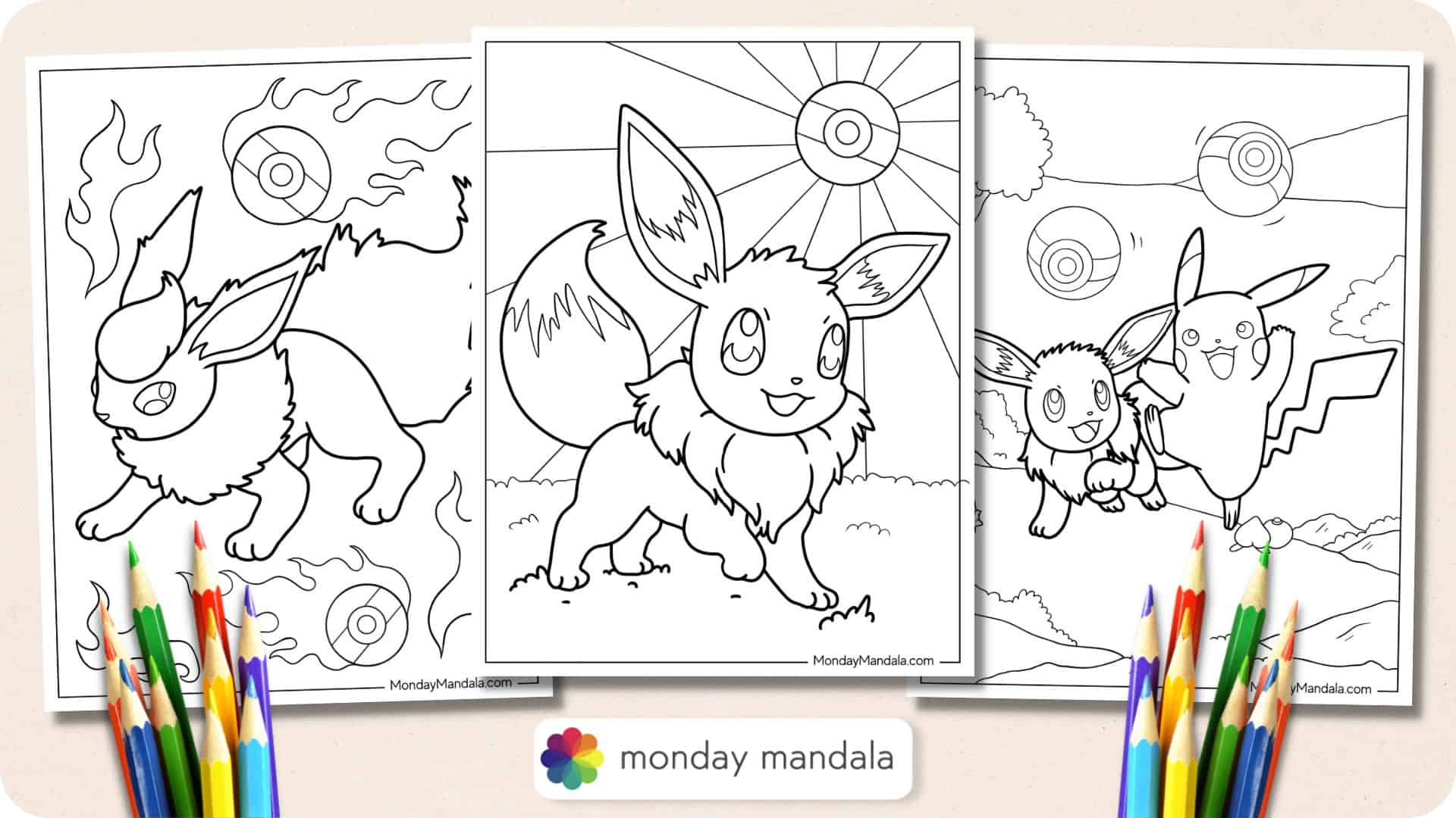 Word Search with Flareon!  Pokemon printables, Pokemon party, Pokemon craft