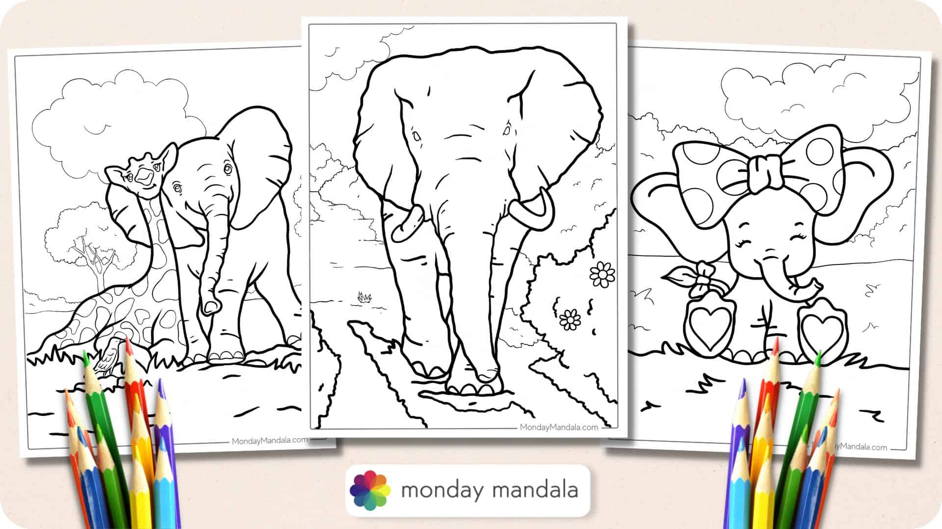 dumbo the elephant coloring pages