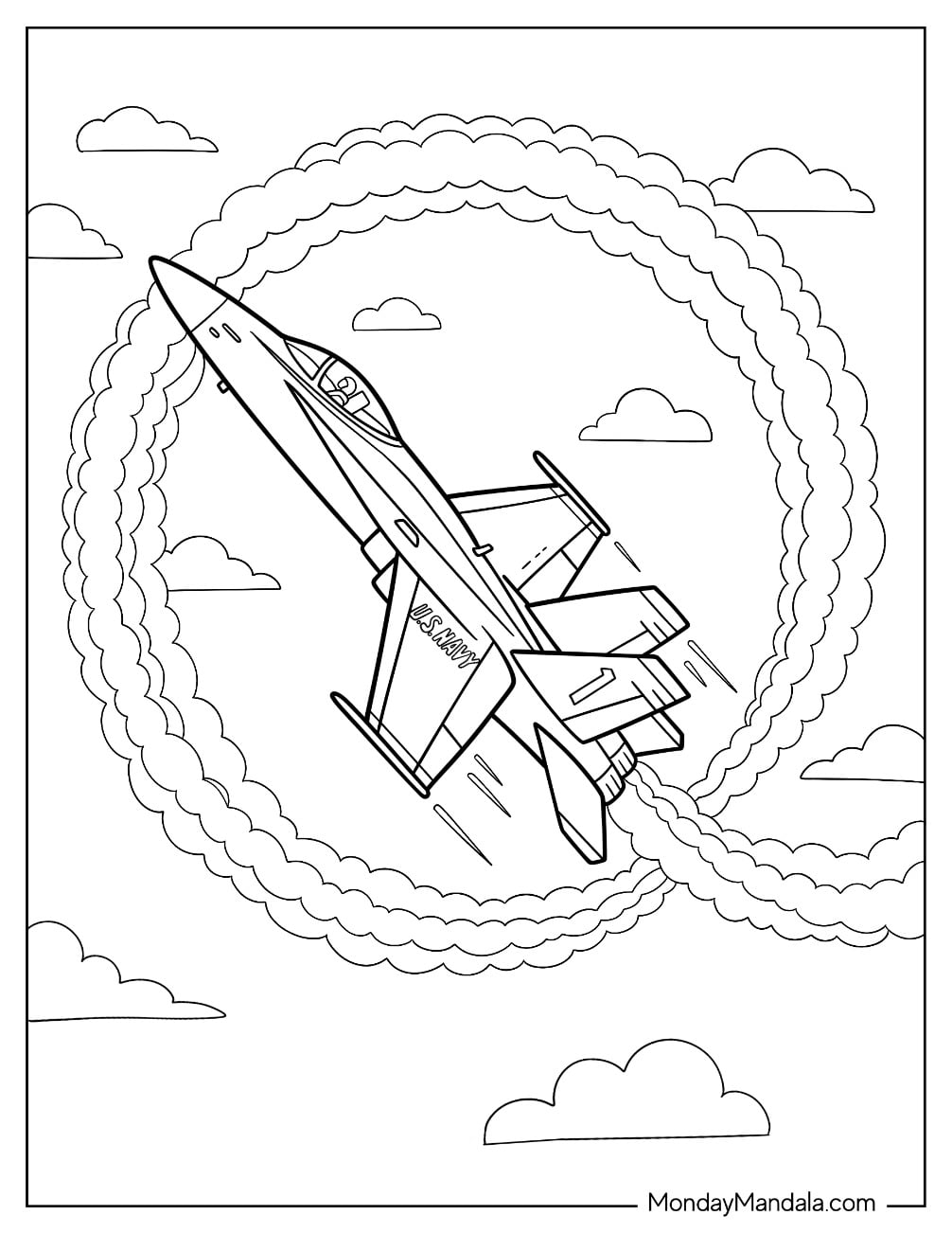 F 111 Aardvark Supersonic Fighter Bomber Flying Through the Clouds