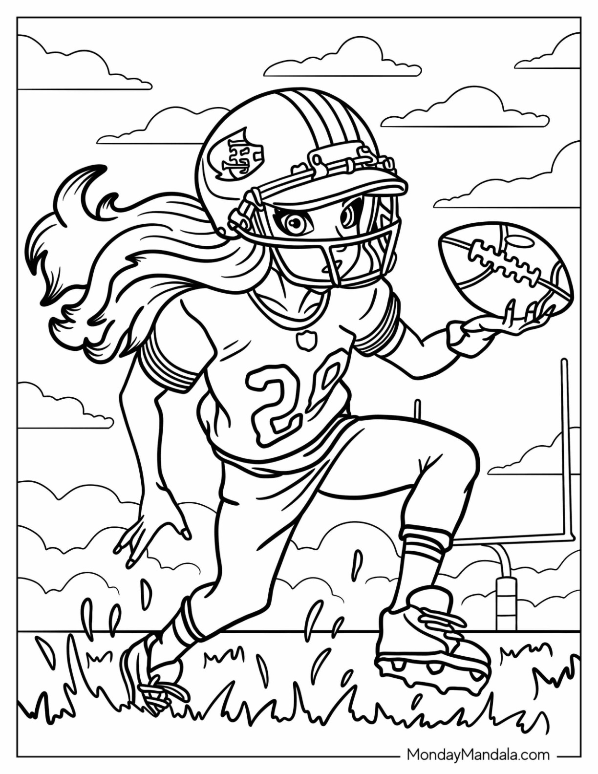 44 Football Coloring Pages Free PDF Printables 
