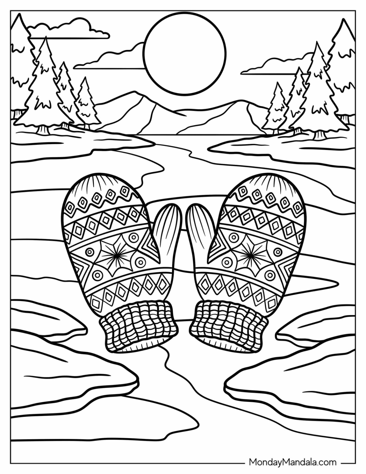 26 Mittens Coloring Pages Free PDF Printables 26 Mittens Coloring Pages Free PDF Printables