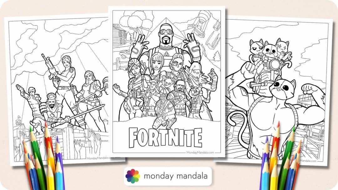 60 Fortnite Coloring Pages (Free PDF Printables)