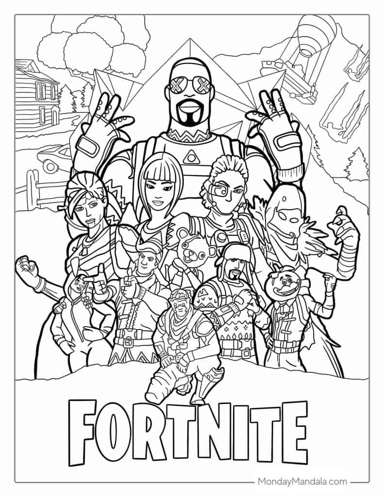 58 Fortnite Coloring Pages (Free PDF Printables)