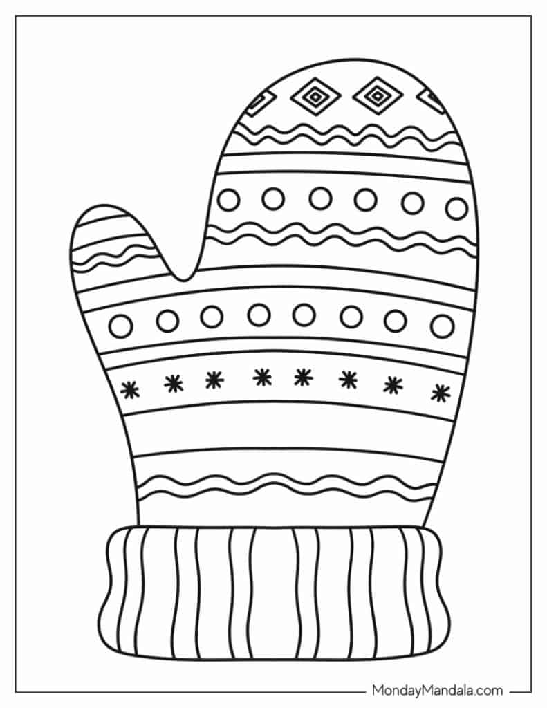 Mitten Coloring Pages Mitten Coloring Pages
