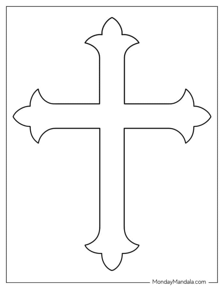 48 Cross Templates Free PDF Printables 
