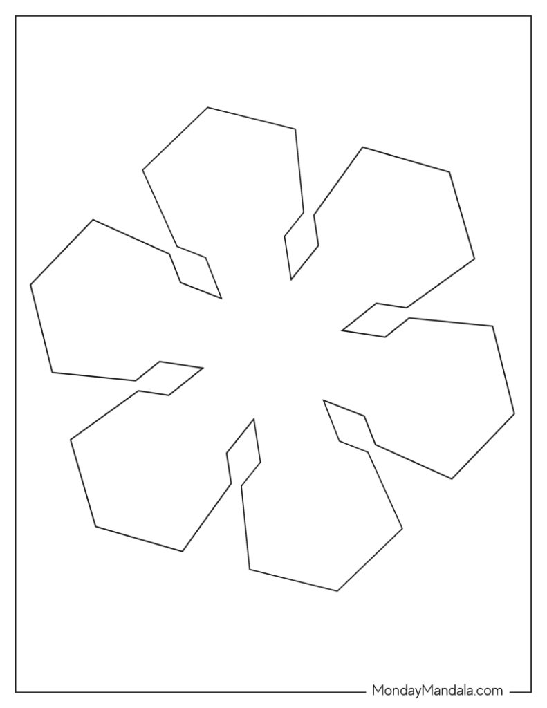 150 Paper Snowflake Templates (Free PDF Printables)