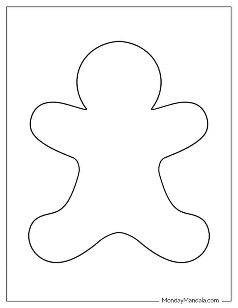 Gingerbread Cut Out Pattern Gingerbread Cut Out Pattern