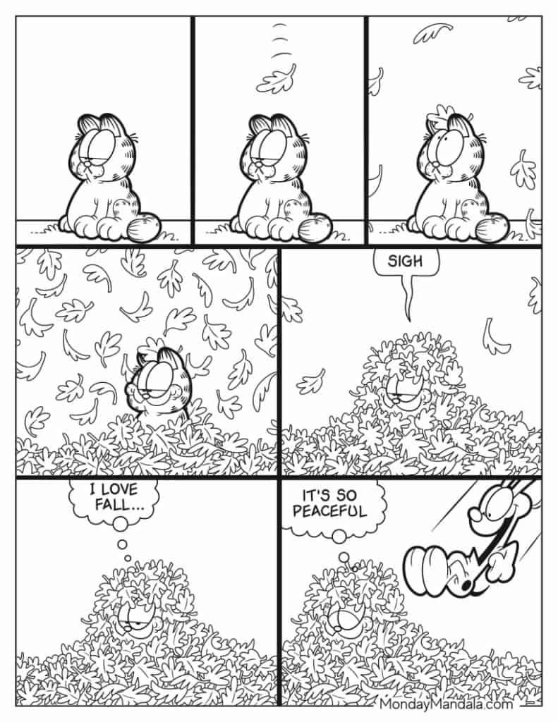 Garfield And Odie Coloring Pages Kids Under 7 Garfield Coloring Pages