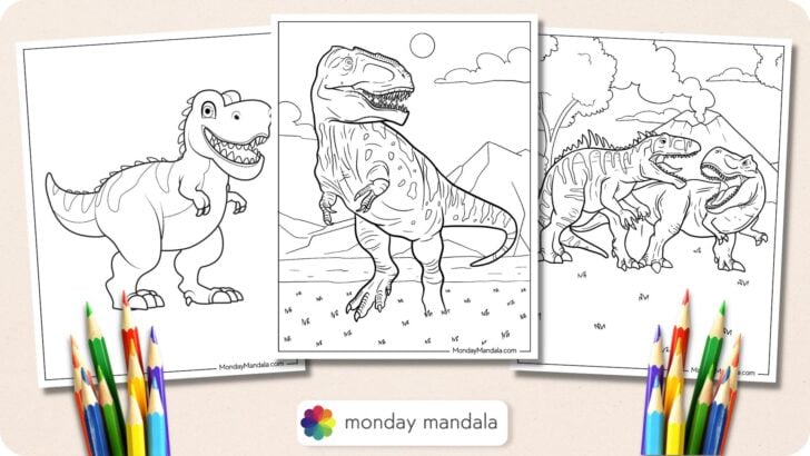 Gigantosaurus Coloring Pages Featured Image