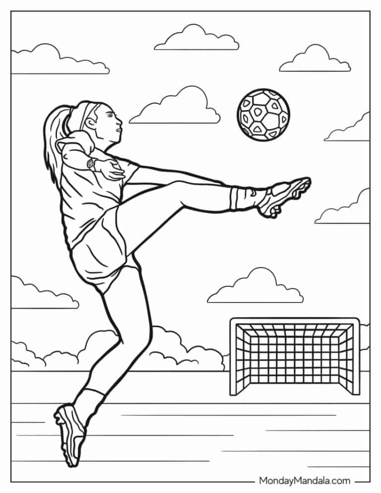 Free Soccer Coloring Pages Furtive Printable