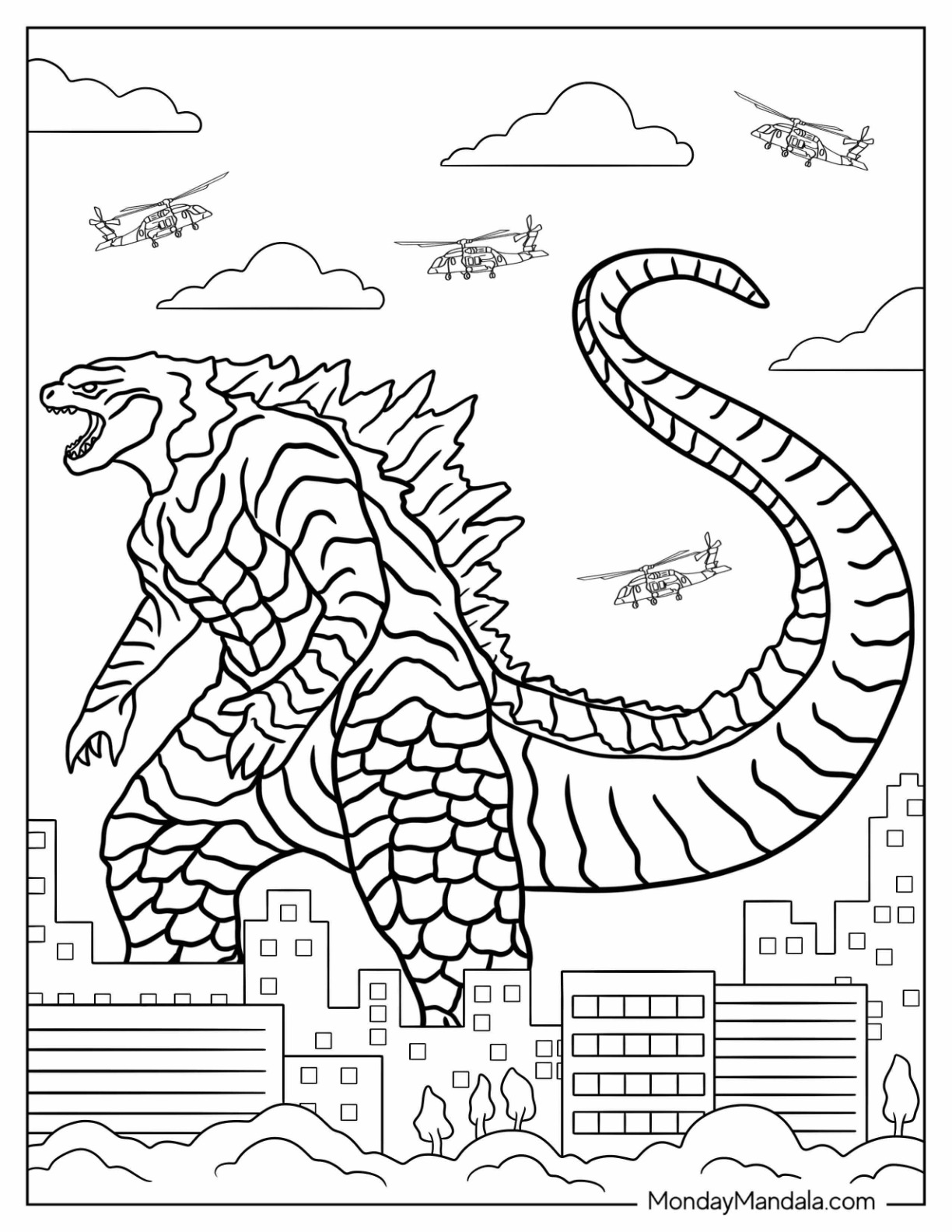 Godzilla Coloring Pages For Kids 2025 Godzilla Coloring Pages For Kids 2025