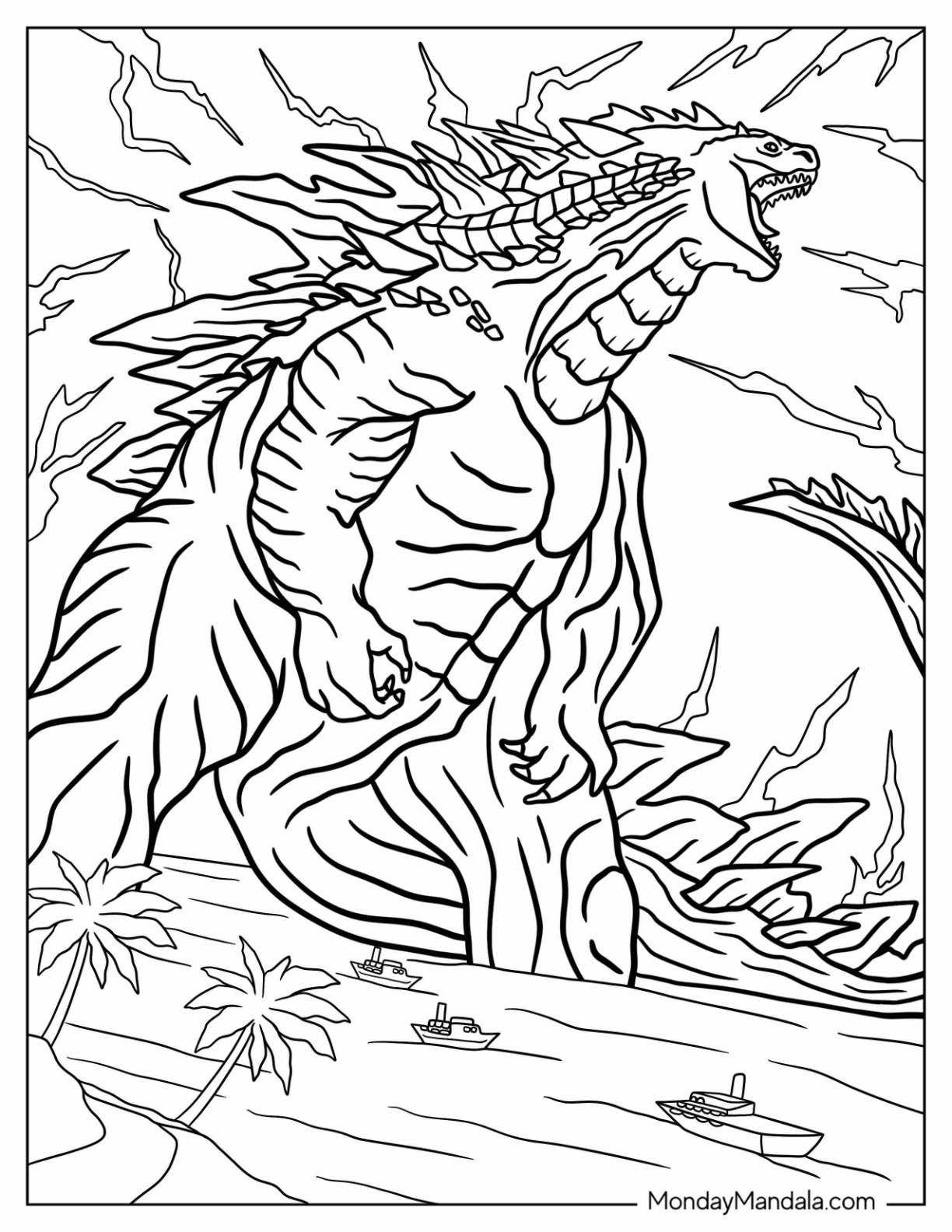 20 Godzilla Coloring Pages Free PDF Printables 