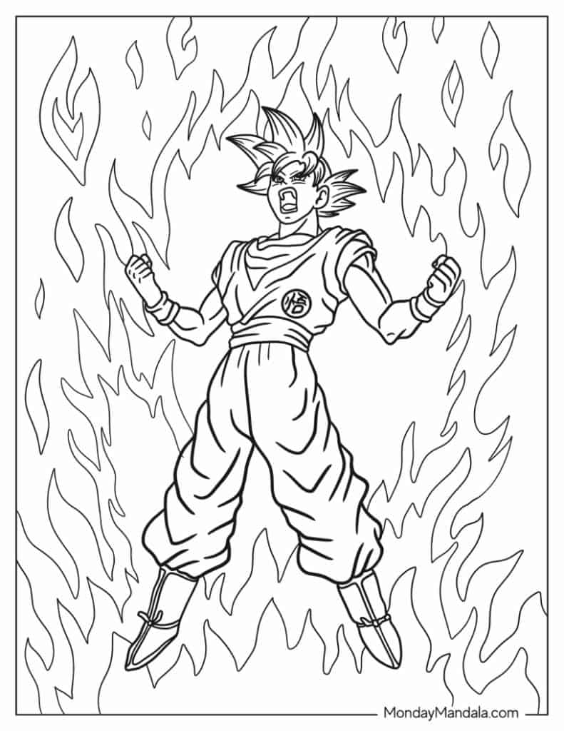 Cc Goku Coloring Pages