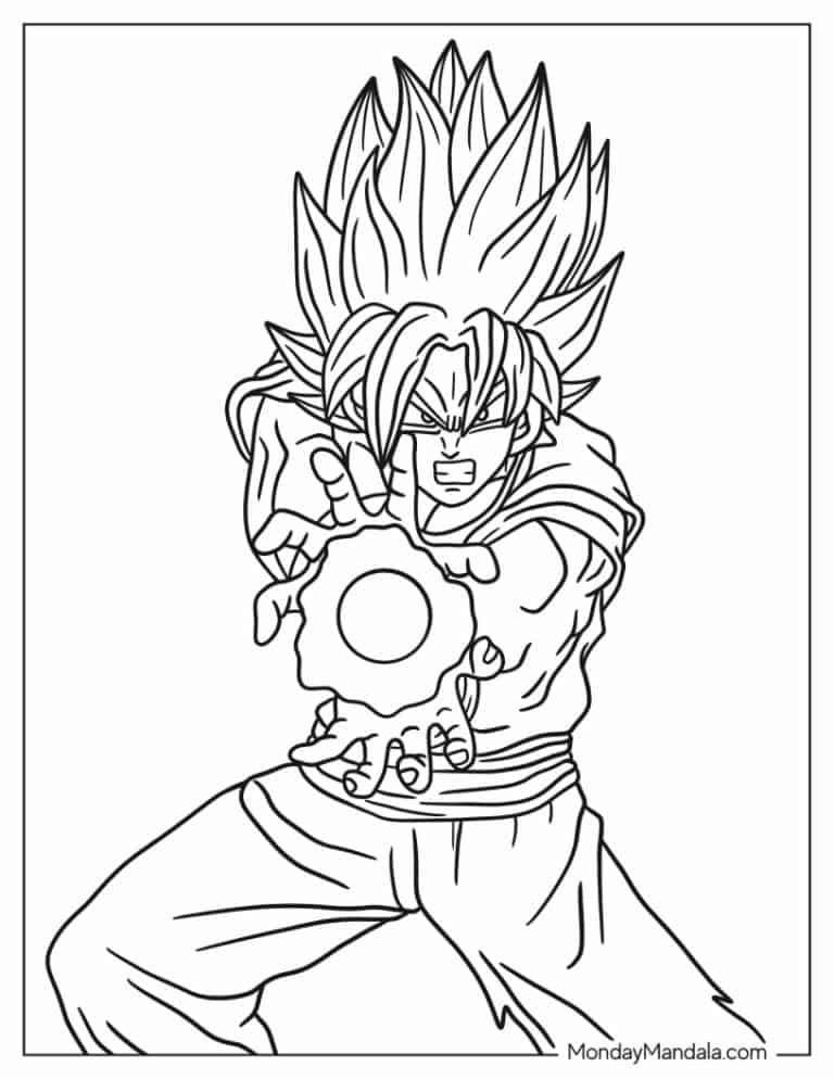 22 Goku Coloring Pages (Free PDF Printables)