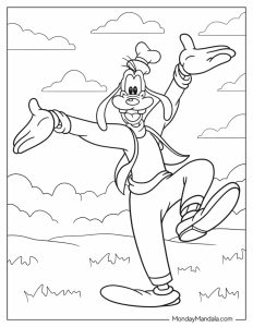 26 Goofy Coloring Pages (Free PDF Printables)