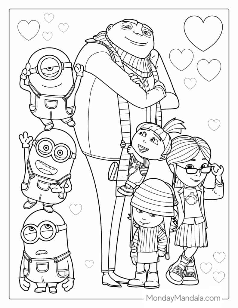 Free Printable Minion Colouring Pages Pdf Infoupdate