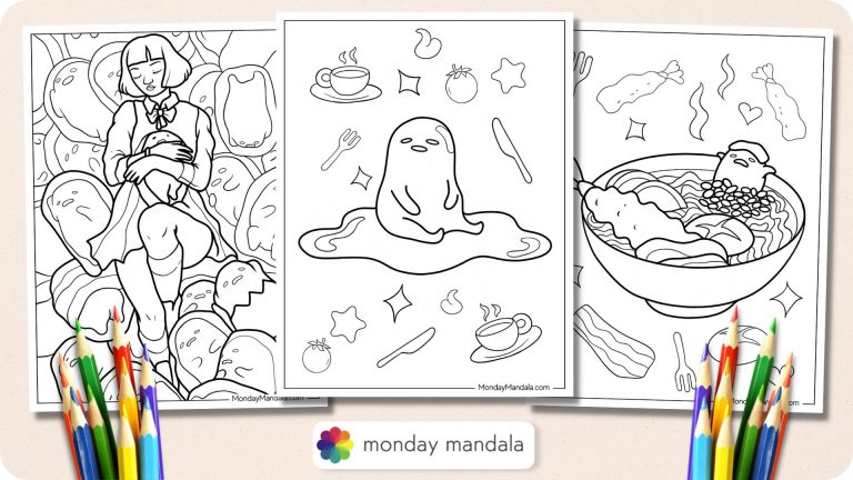 20 Hippie Coloring Pages (Free PDF Printables)