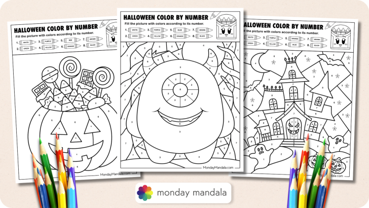 Halloween Color by Numbers Featured Image