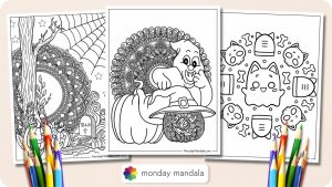 14 Halloween Mandala Coloring Pages (Free PDF Printables)