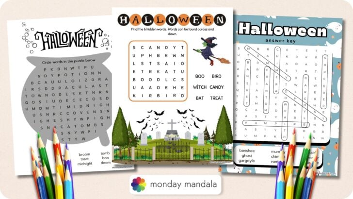 Halloween Word Search Featured Image