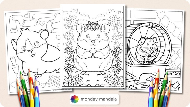 Hamster Coloring Pages Featured Image v2