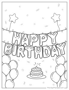 20 Balloon Coloring Pages (Free PDF Printables)