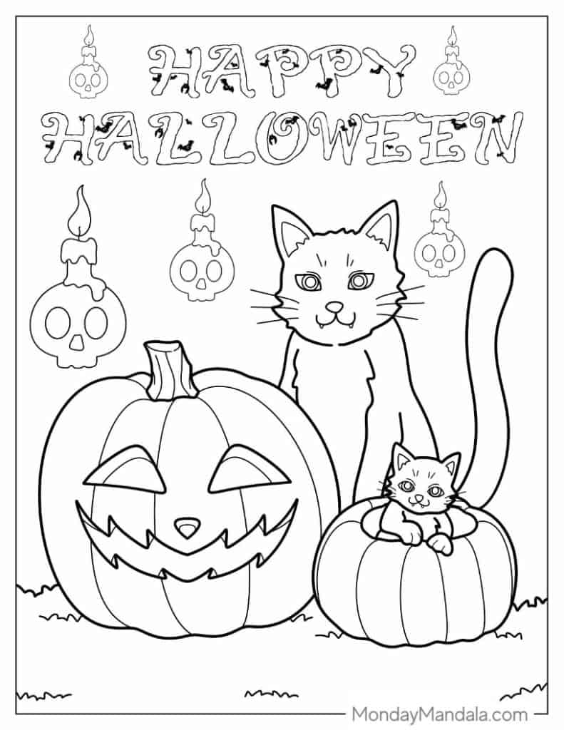 Coloring Pages On Halloween