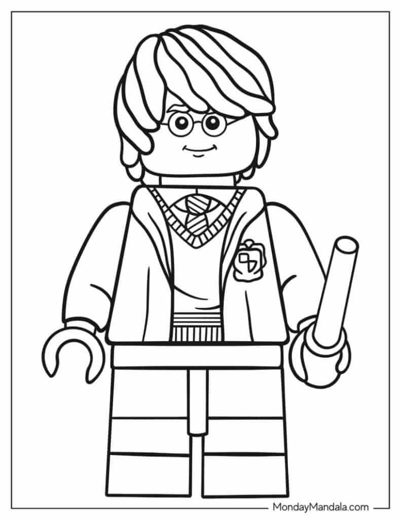 60 Lego Coloring Pages (Free PDF Printables)