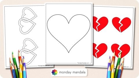 62 Heart Templates (Free PDF Printables)