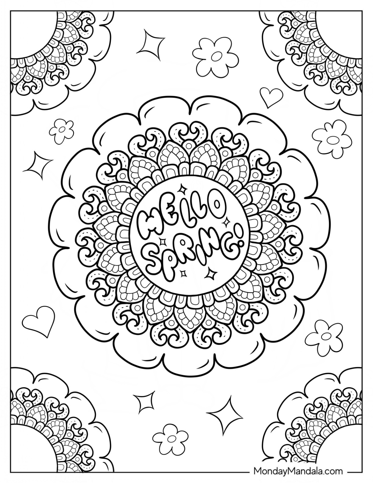 36 Spring Coloring Pages Free PDF Printables 
