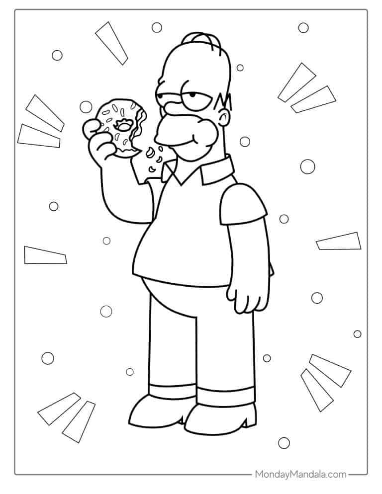 31 Donut Coloring Pages (Free PDF Printables)